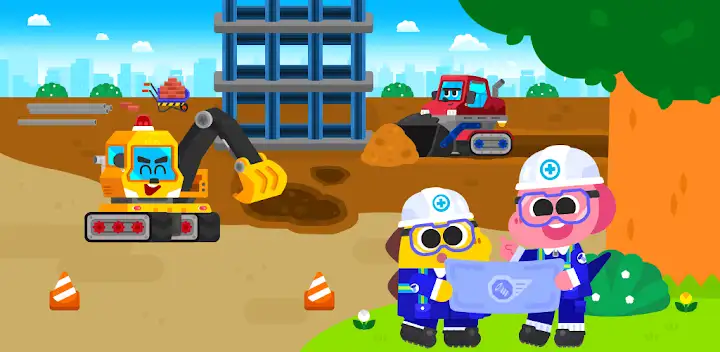 Cocobi Construction Truck-kids — Android game banner
