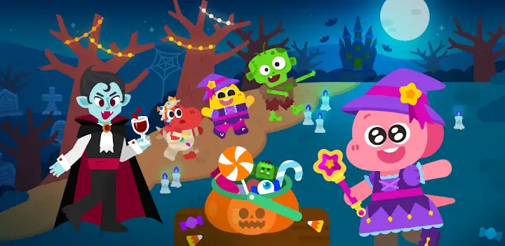 Cocobi Halloween Party - Kids — Android game banner