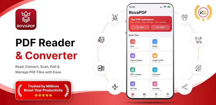 PDF Editor, Reader & Scanner — Android app banner