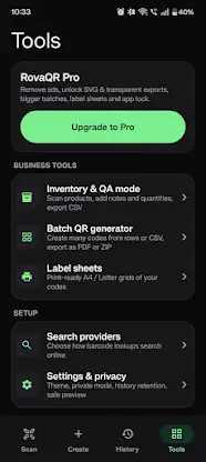 QR scanner and Barcode scanner screenshot 6