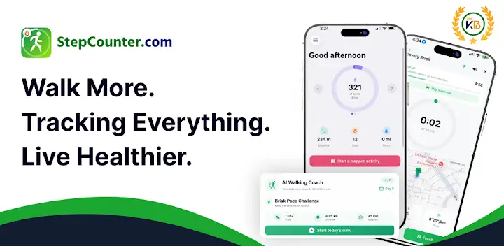 Step Counter & Weight loss — Android app banner