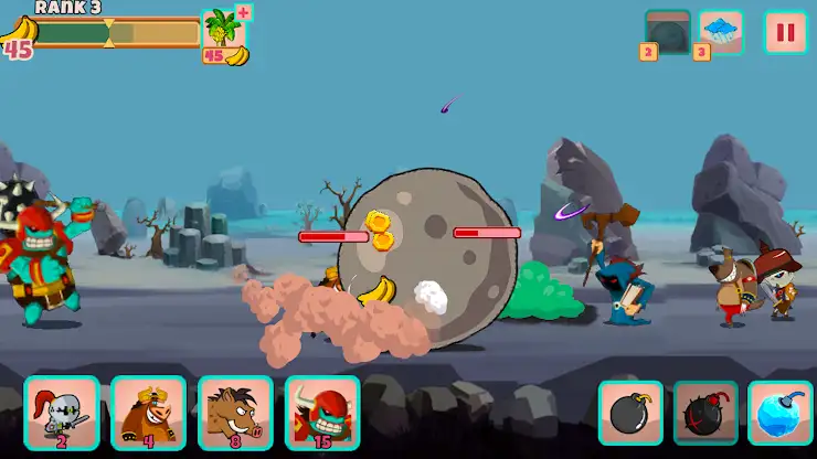 Monster Rush: Strategy TD war screenshot 3