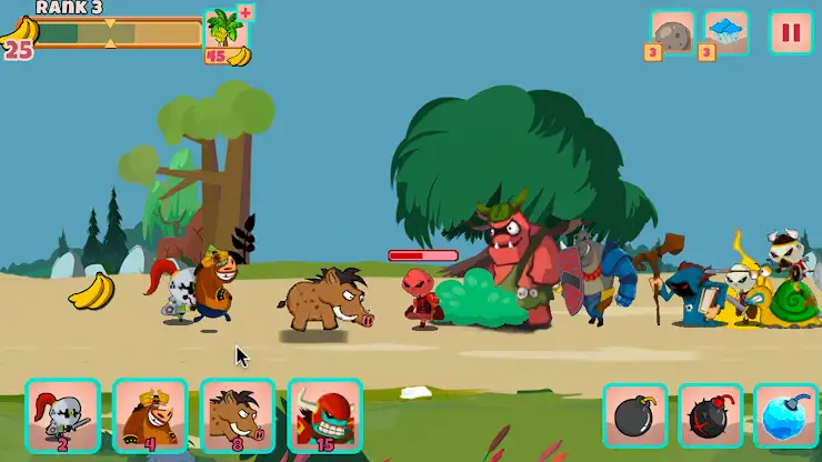 Monster Rush: Strategy TD war screenshot 5