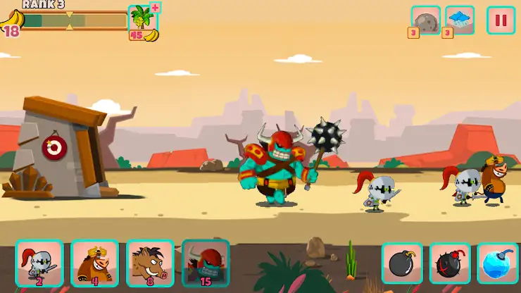 Monster Rush: Strategy TD war screenshot 4