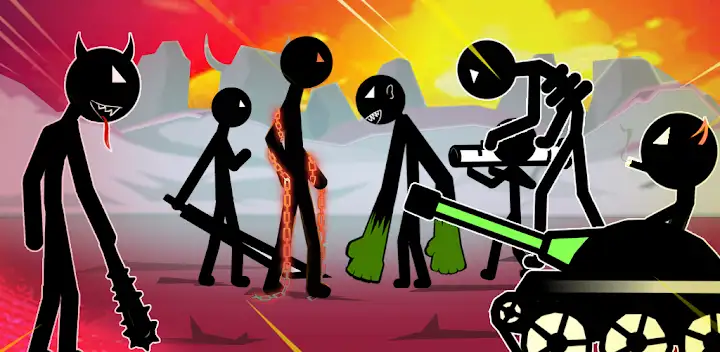 Stick Man Trenches: World War — Android game banner