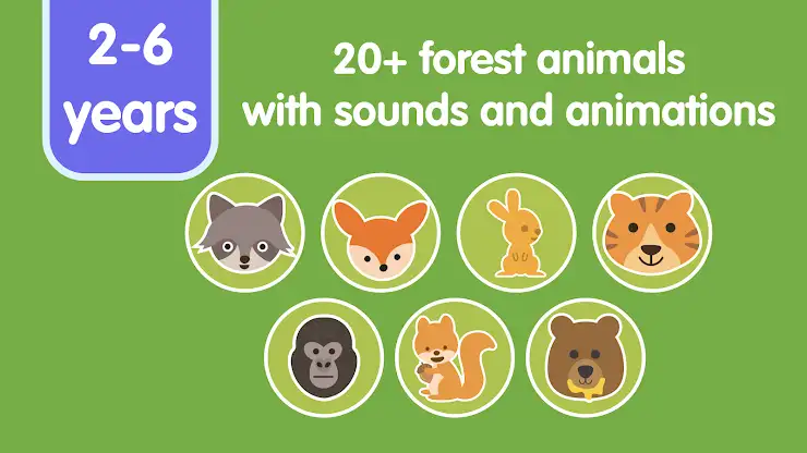 Learn Forest Animals for Kids screenshot 2