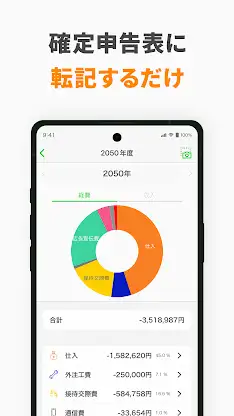 白色申告アプリ Kaikei Lite - 確定申告の帳簿 screenshot 5