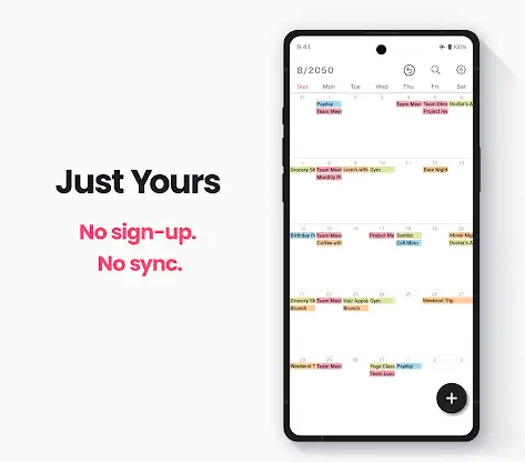 My Calendar - Simple Planner screenshot 2
