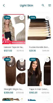 Wigs Human Hair Shopping App screenshot 1