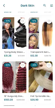 Wigs Human Hair Shopping App screenshot 2