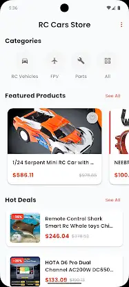 RC Cars Online Shopping Store screenshot 1