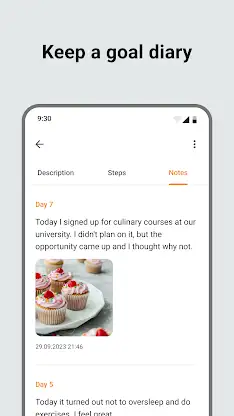 Goals planner screenshot 3