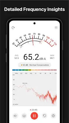 Sound meter : SPL & dB meter screenshot 2