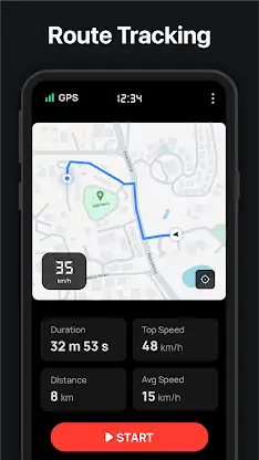 GPS Speedometer : Odometer HUD screenshot 3