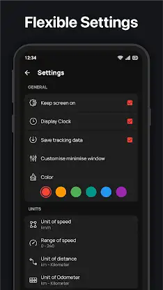 GPS Speedometer : Odometer HUD screenshot 6