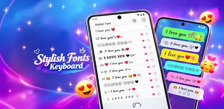 Stylish Fonts Keyboard — Android app banner