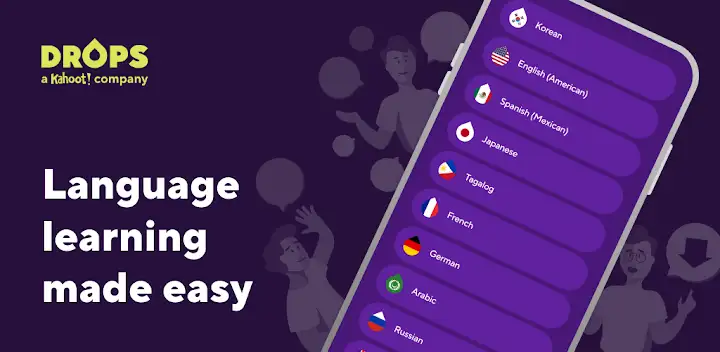 Drops: Language Learning Games — Android app banner