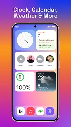 Launcher OS Theme: Icon widget screenshot 2