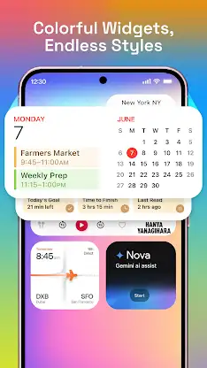 Launcher OS Theme: Icon widget screenshot 7