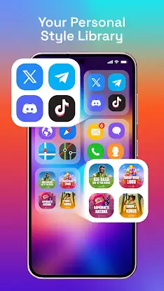 Launcher OS Theme: Icon widget screenshot 3