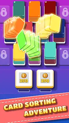 Card Shuffle Color Sort Puzzle screenshot 4