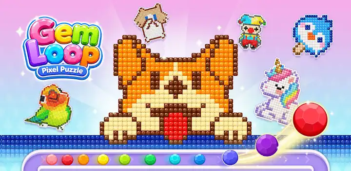 Gem Loop: Pixel Puzzle — Android game banner