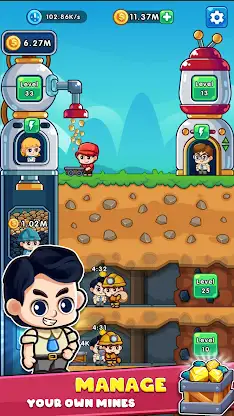 Mineral Miner: Idle Game screenshot 1
