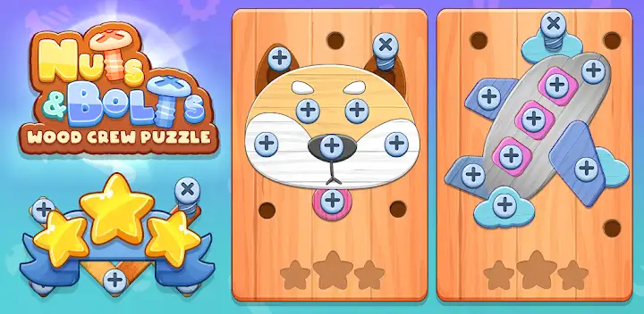 Nuts & Bolts Screw Puzzle — Android game banner