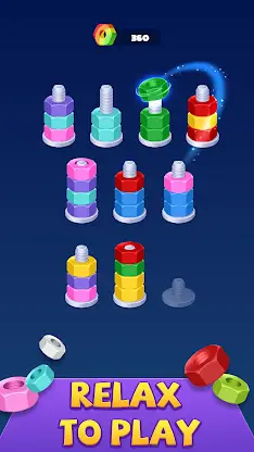 Nut Sort - Color Sort Puzzle screenshot 2