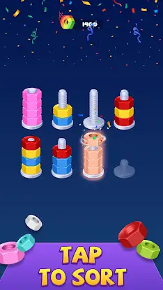 Nut Sort - Color Sort Puzzle screenshot 3