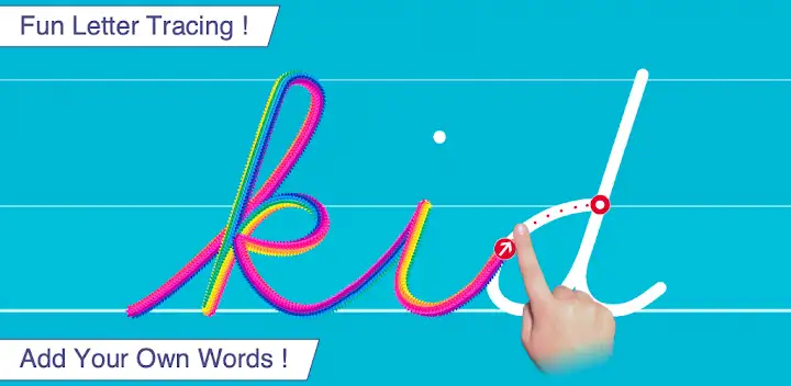 Cursive Letters Writing Wizard — Android app banner