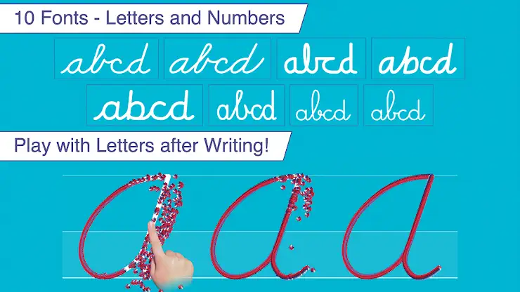Cursive Letters Writing Wizard screenshot 3