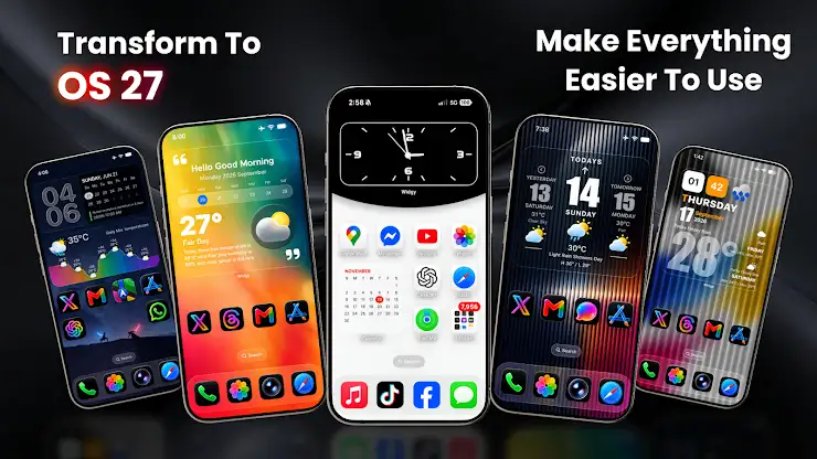 OS 27: Liquid Launcher screenshot 1