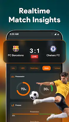 Football Live Score & Stats screenshot 2