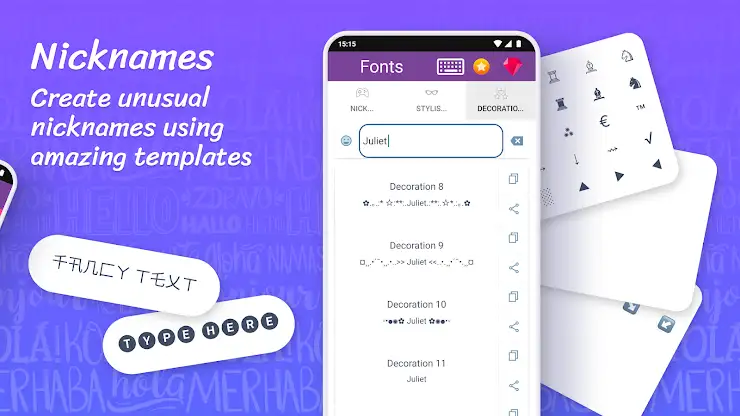 Fonts: Stylish Text Cool Fonts screenshot 2