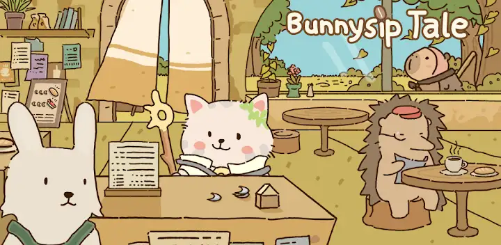 Bunnysip Tale-Casual Cute Cafe — Android game banner
