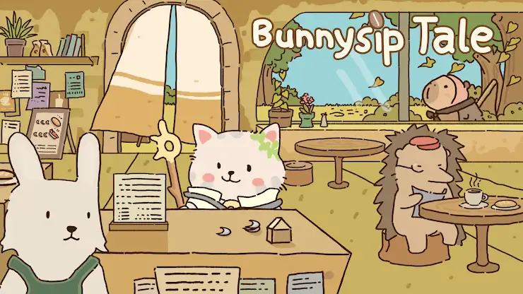 Bunnysip Tale-Casual Cute Cafe screenshot 1