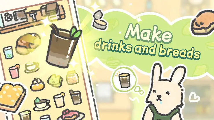 Bunnysip Tale-Casual Cute Cafe screenshot 2