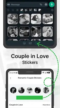 Romantic Kiss Stickers screenshot 3