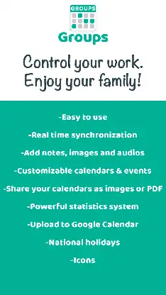 GROUPS work & family calendar screenshot 7