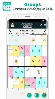 GROUPS work & family calendar screenshot 1