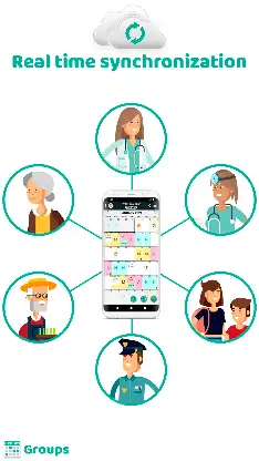 GROUPS work & family calendar screenshot 2