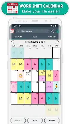 Work Shift Calendar screenshot 2