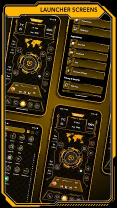 Futuristic Launcher - Lock App screenshot 3