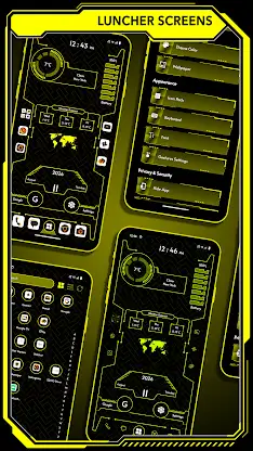 Futuristic Launcher 2, Applock screenshot 2