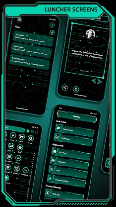 Futuristic Launcher 3 - HiTech screenshot 3