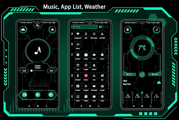 Hi-tech Launcher 2023 -AppLock screenshot 3