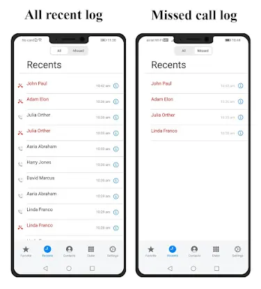 iCall Dialer Screen & Contacts screenshot 5
