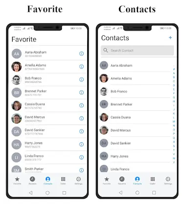 iCall Dialer Screen & Contacts screenshot 4