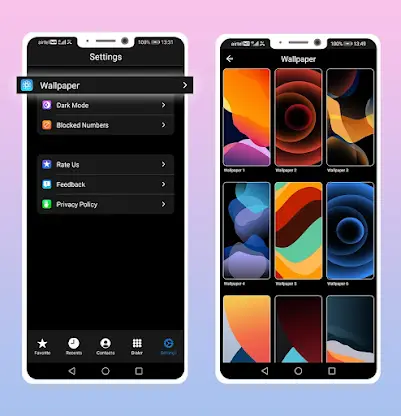 iCall Dialer Screen & Contacts screenshot 3